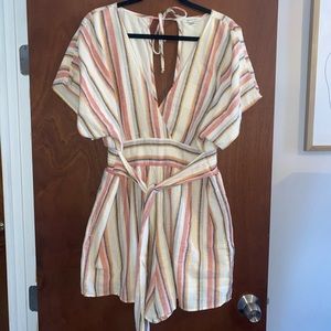 American Eagle Striped Romper
